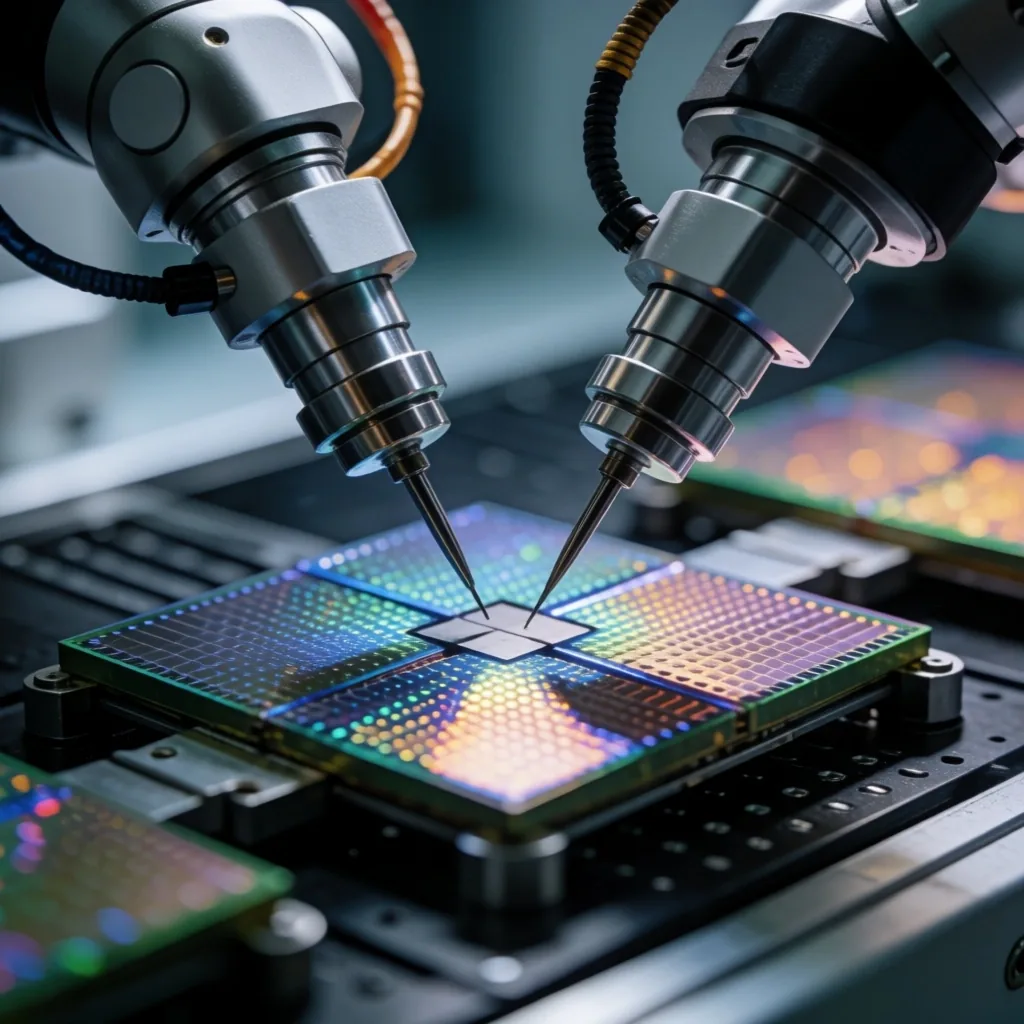 Semiconductores sobre oblea de silicio en instalación surcoreana